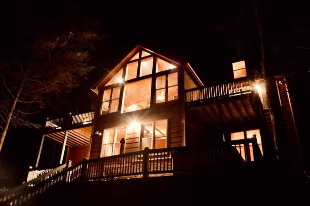 Private Creekside Cabin+Hot Tub,Pool Table, & Pets Ellijay Ngoại thất bức ảnh
